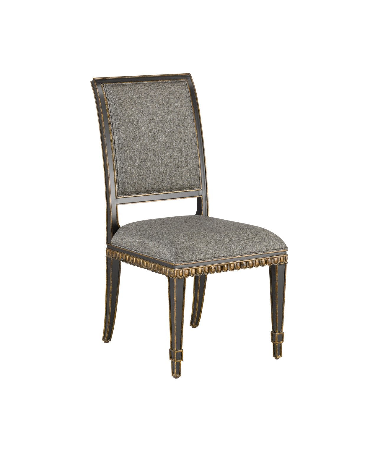 Ines Black Chair, Appeal Peppercorn